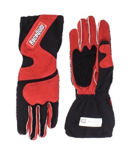 Racequip 356105RQP Gloves Outseam Black Red Large SFI-5