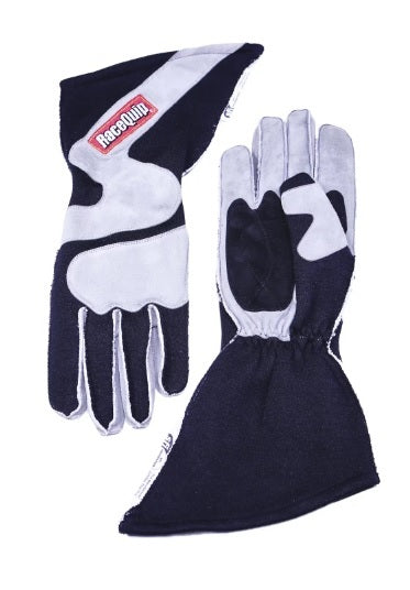 Racequip 359603RQP Gloves Outseam Black Gray Medium SFI-5