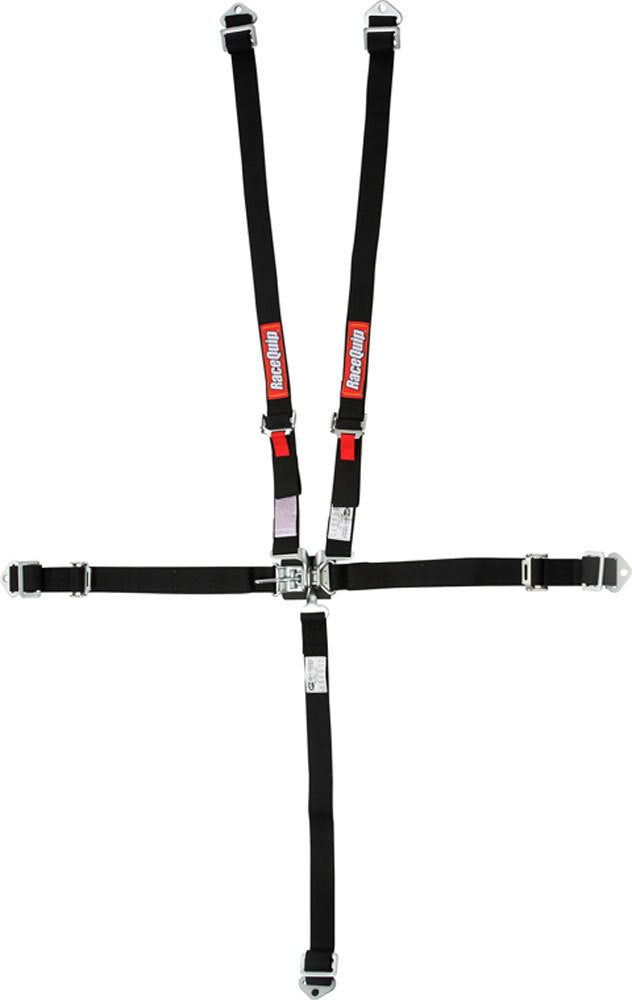 Racequip 709009RQP 5pt Harness Set Jr LL BK