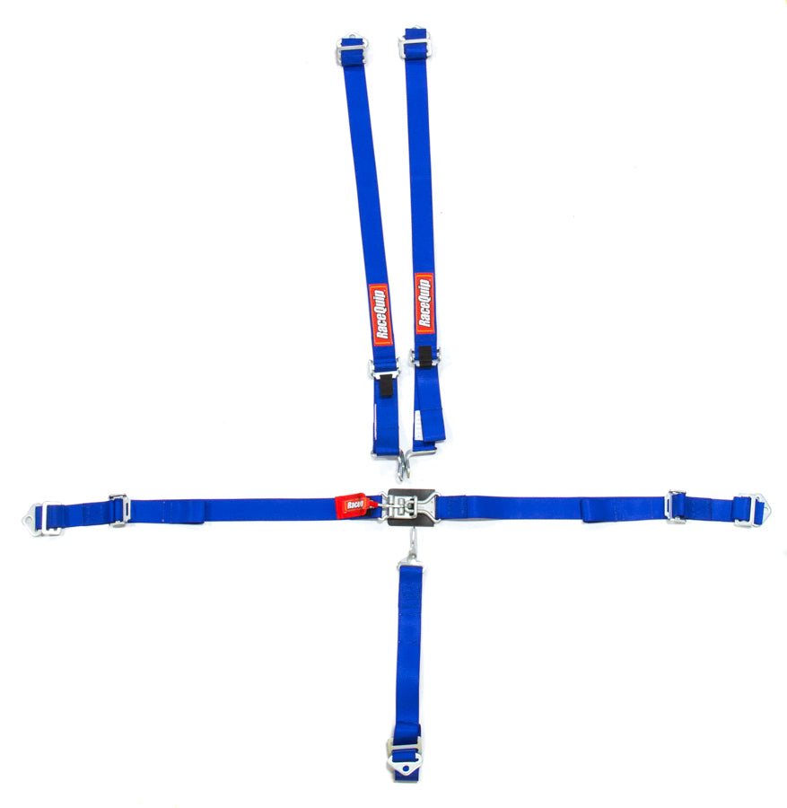 Racequip 709029RQP 5pt Harness Set Jr LL Blue