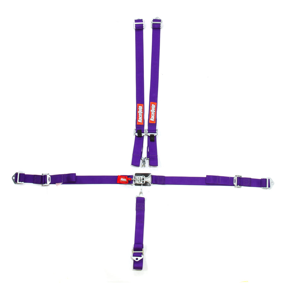 Racequip 709059RQP 5pt Harness Set Jr LL Purple