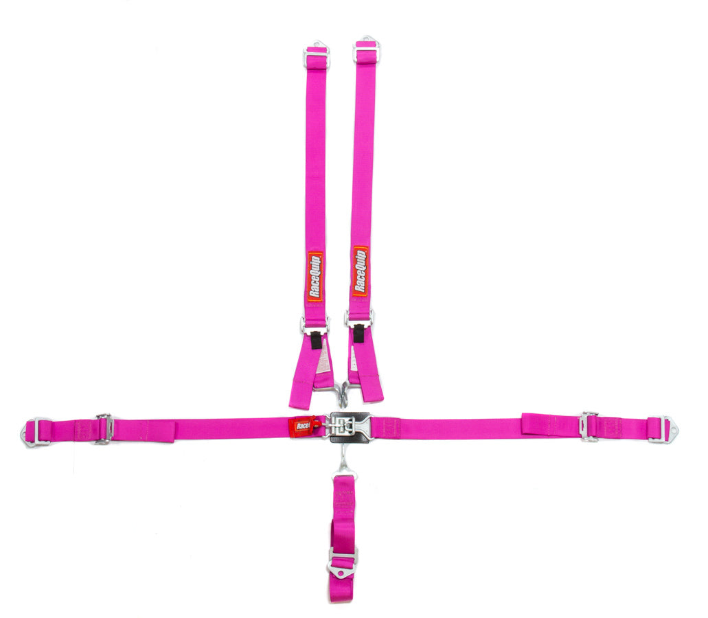 Racequip 709089RQP 5pt Harness Set Jr LL Pink