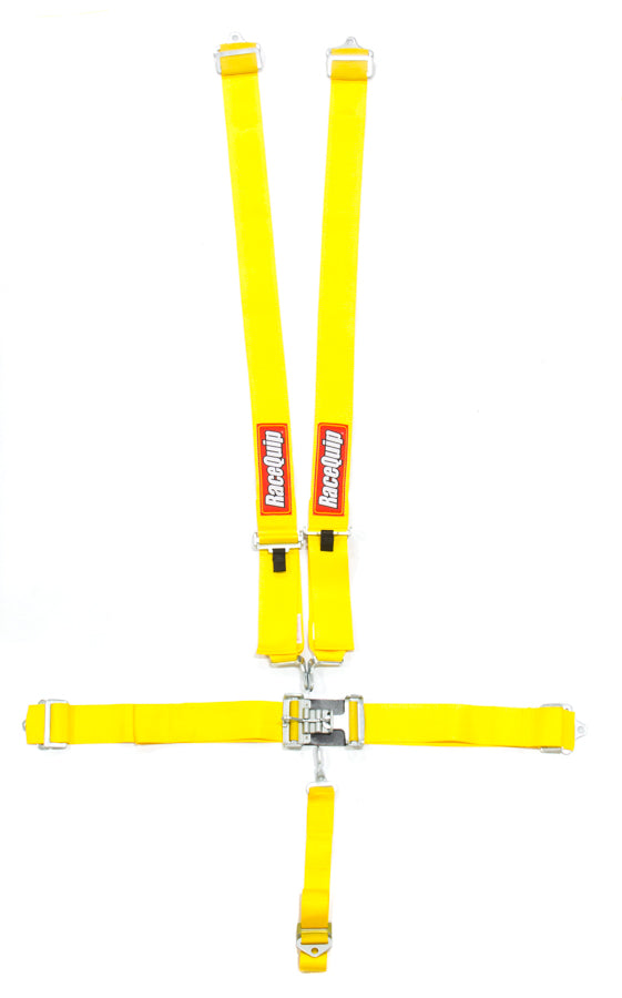 Racequip 711031RQP 5pt Harness Set L&l Yellow SFI
