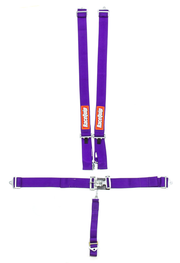 Racequip 711051RQP 5pt Harness Set L&l Purple SFI
