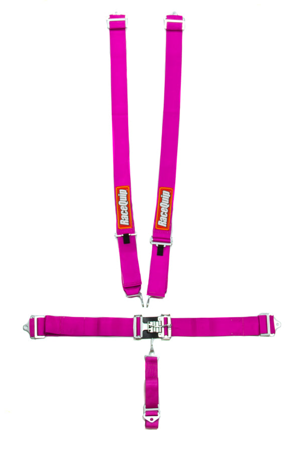 Racequip 711081RQP 5pt Harness Set L&l Pink SFI