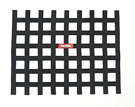 Racequip 721005RQP Ribbon Window Net Black Non-SFI