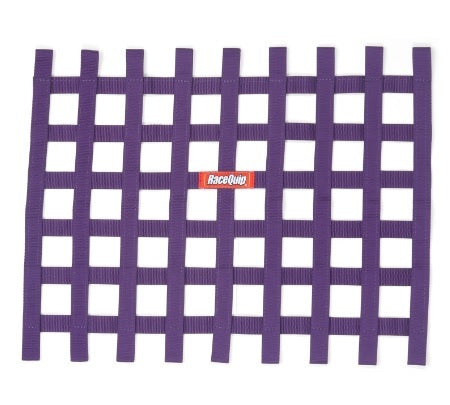 Racequip 721055RQP Ribbon Window Net Purple Non-SFI 18in X 24in