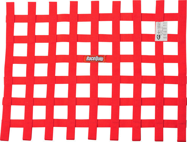 Racequip 725015RQP Ribbon Window Net SFI Red