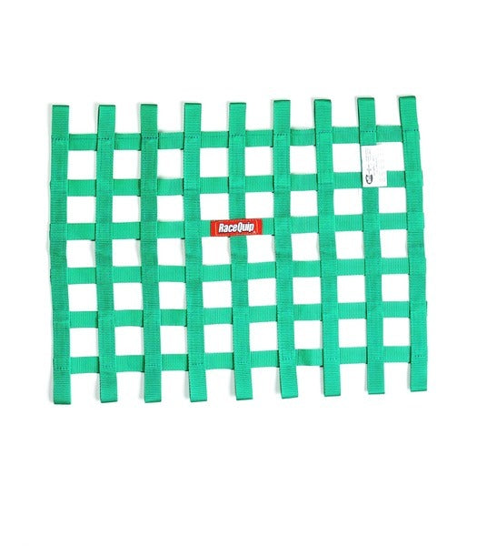 Racequip 725075RQP Ribbon Window Net SFI Green