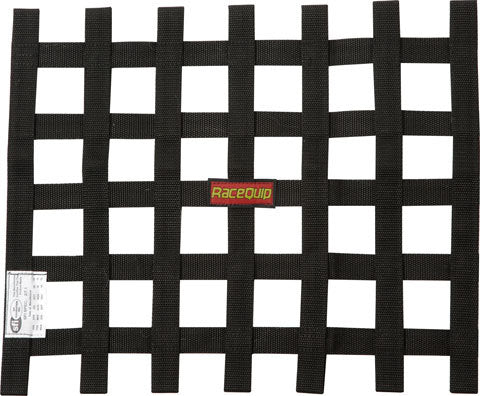 Racequip 726001RQP Ribbon Net 15x18 SFI Black