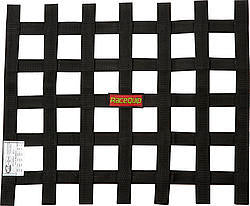 Racequip 726004RQP Ribbon Net 18x21 SFI Black