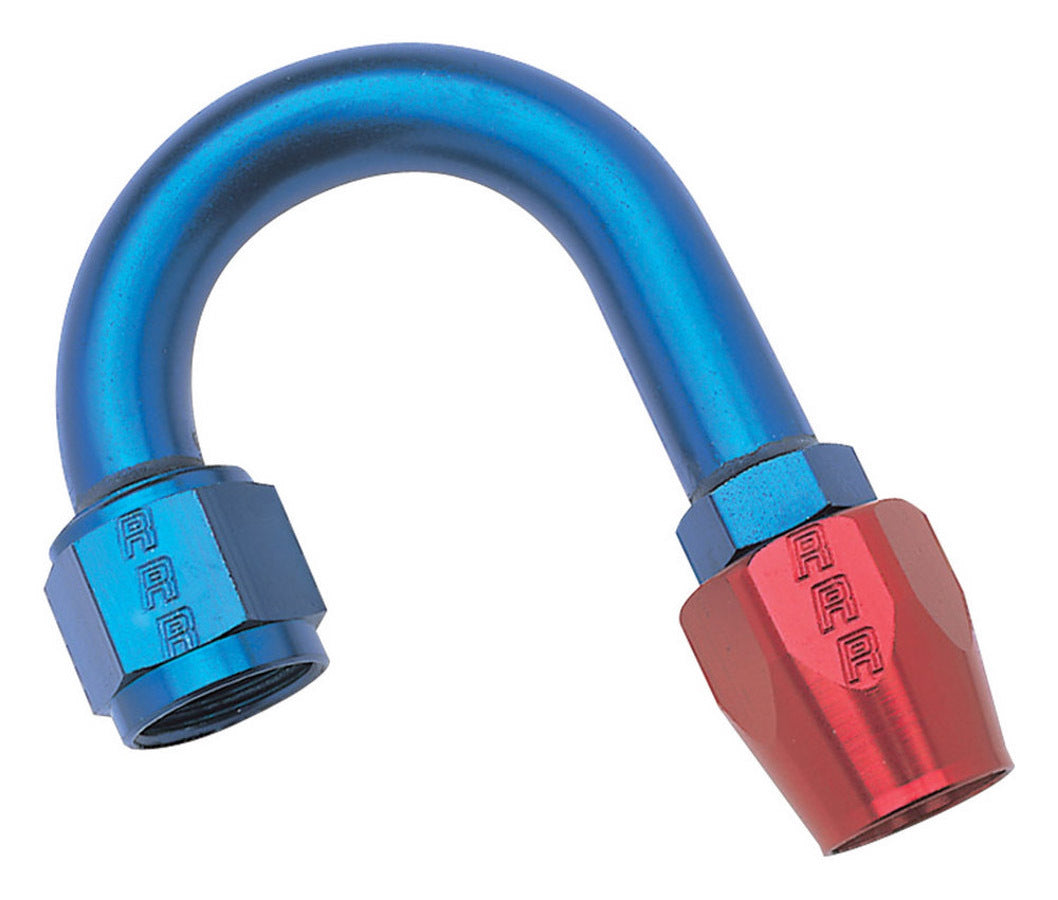 Russell 610270 8AN 180Deg Hose End Blue Red