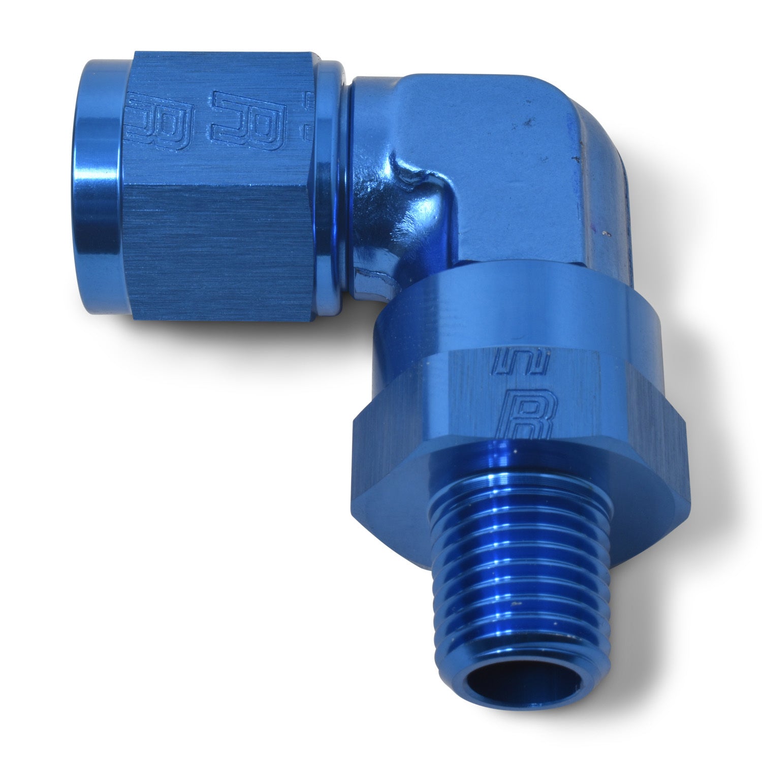 Russell 614026 6AN 3 8NPT 90Deg Swivel Blue