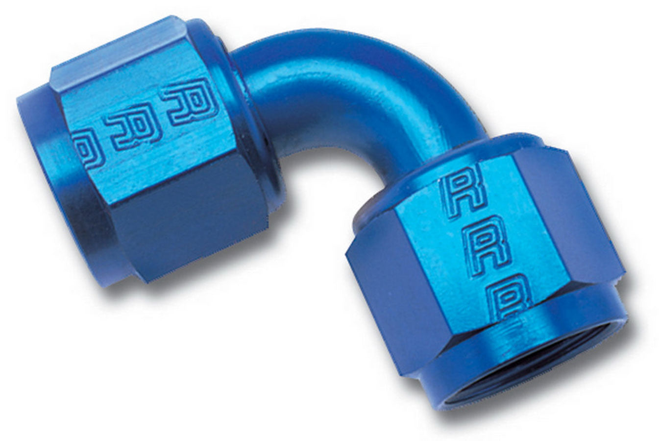 Russell 640160 6AN Swivel Coupler 90Deg Blue