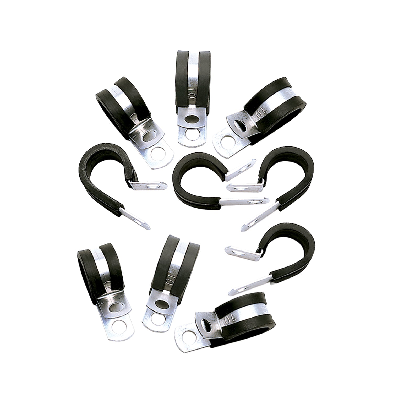 Russell 650970 4AN Hose Cushion Clamps 10 Pack
