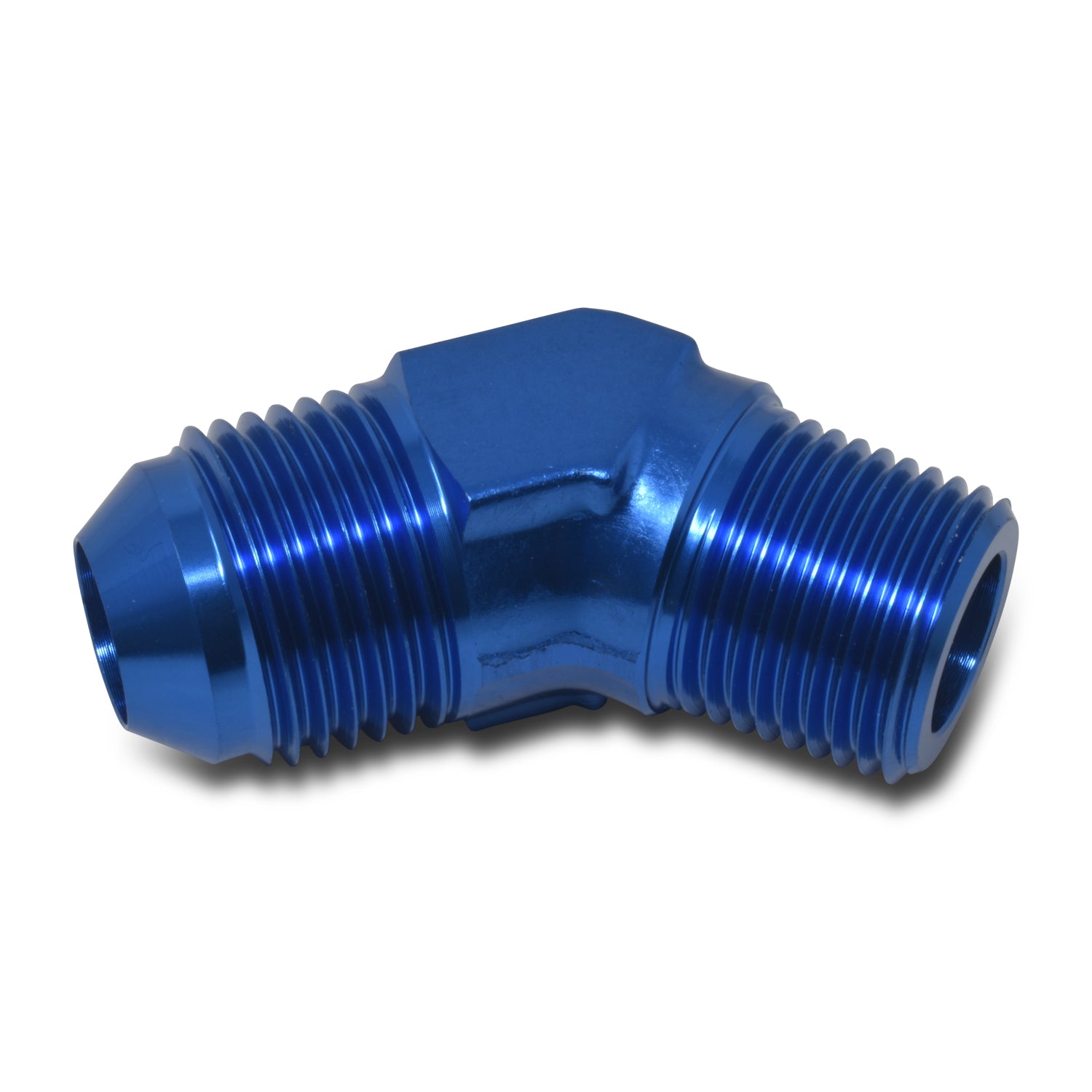 Russell 660960 8AN 45Deg 3 8NPT Blue