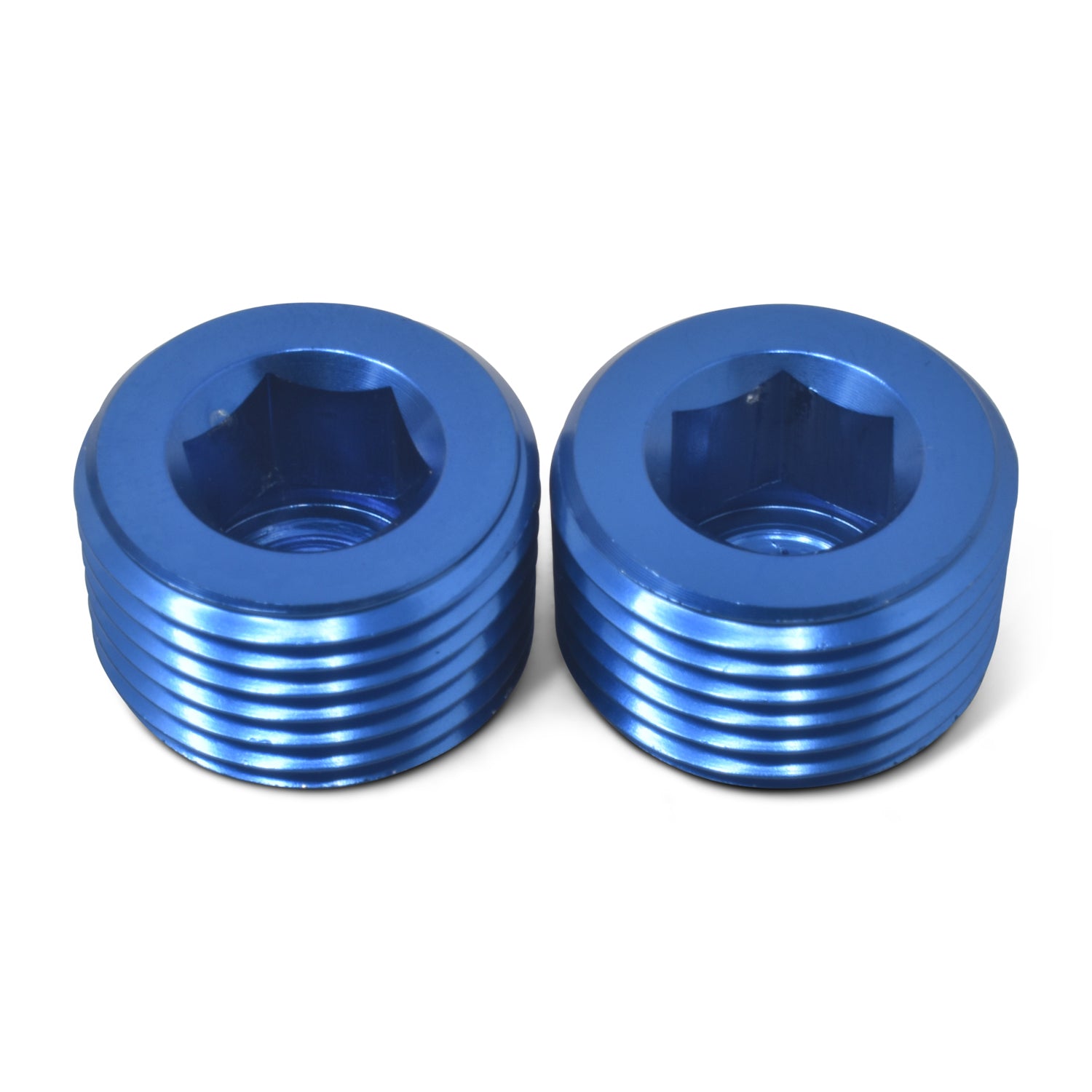 Russell 662070 3 4in Allen Pipe Plugs Blue 2 Pkg