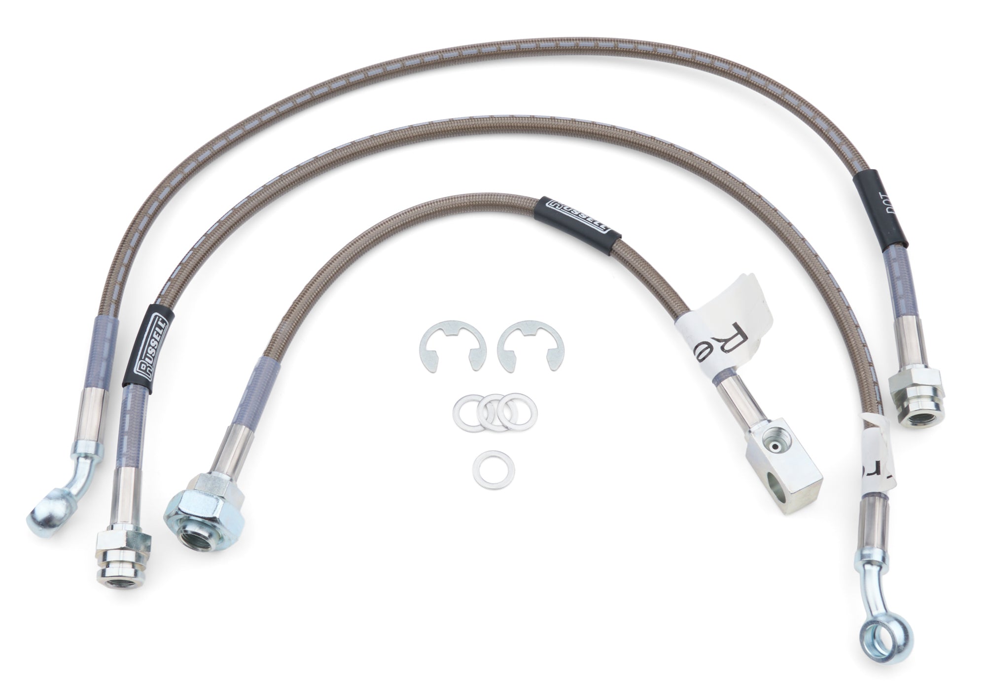 Russell BFZT_672420 79-87 K10 20 Brake Lines Front Disc Rear Drum