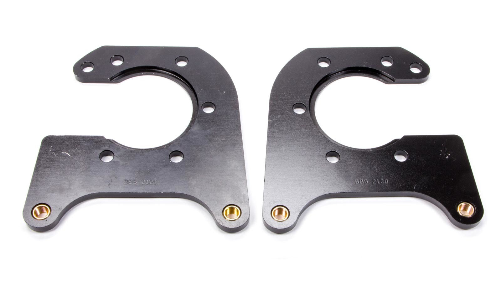 Wilwood 249-0250L/R Rear Brake Caliper Brackets for Dynalite Calipers, Big Ford, Black Anodized Aluminum Pair