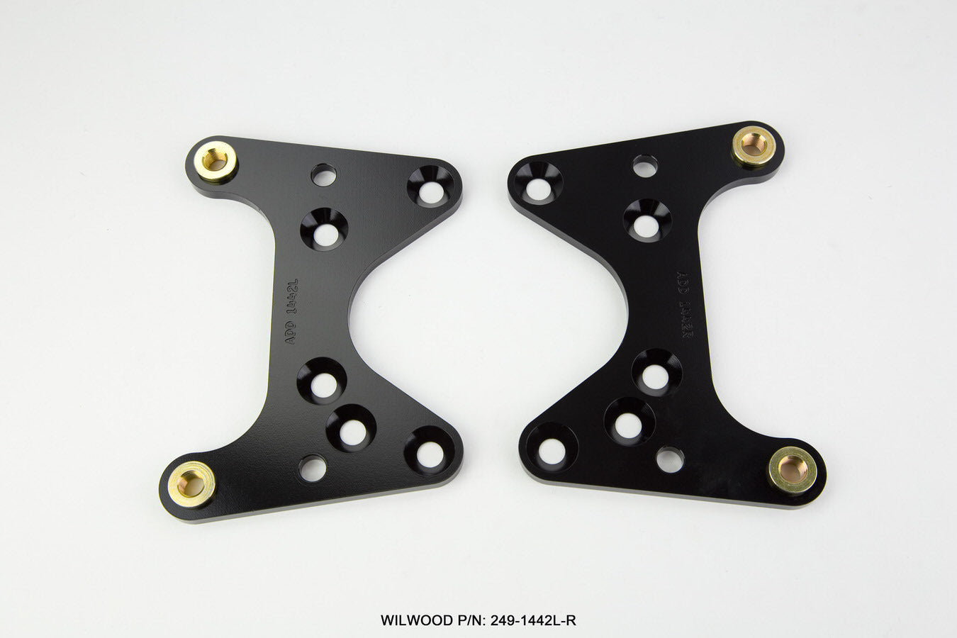 Wilwood 249-1442L/R Front Brake Caliper Brackets for 10.75-Inch Rotors, Ford Mustang II and Pinto