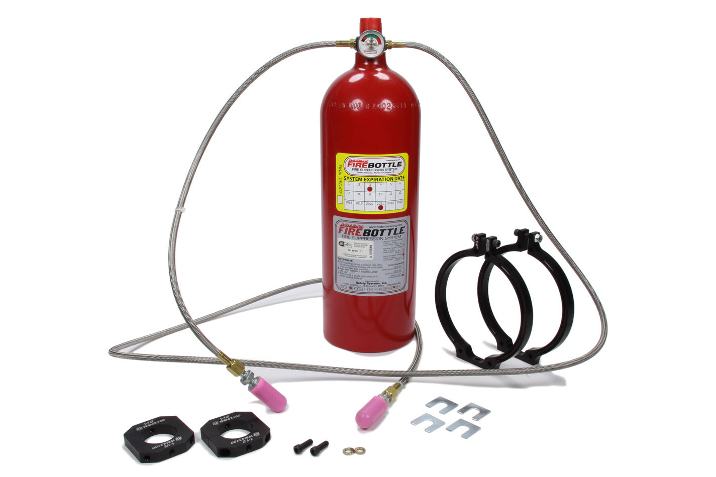Fire Bottle Fire Suppression System 10lb Auto Only 2 Nozzles - Bjck_pfc-1002-N