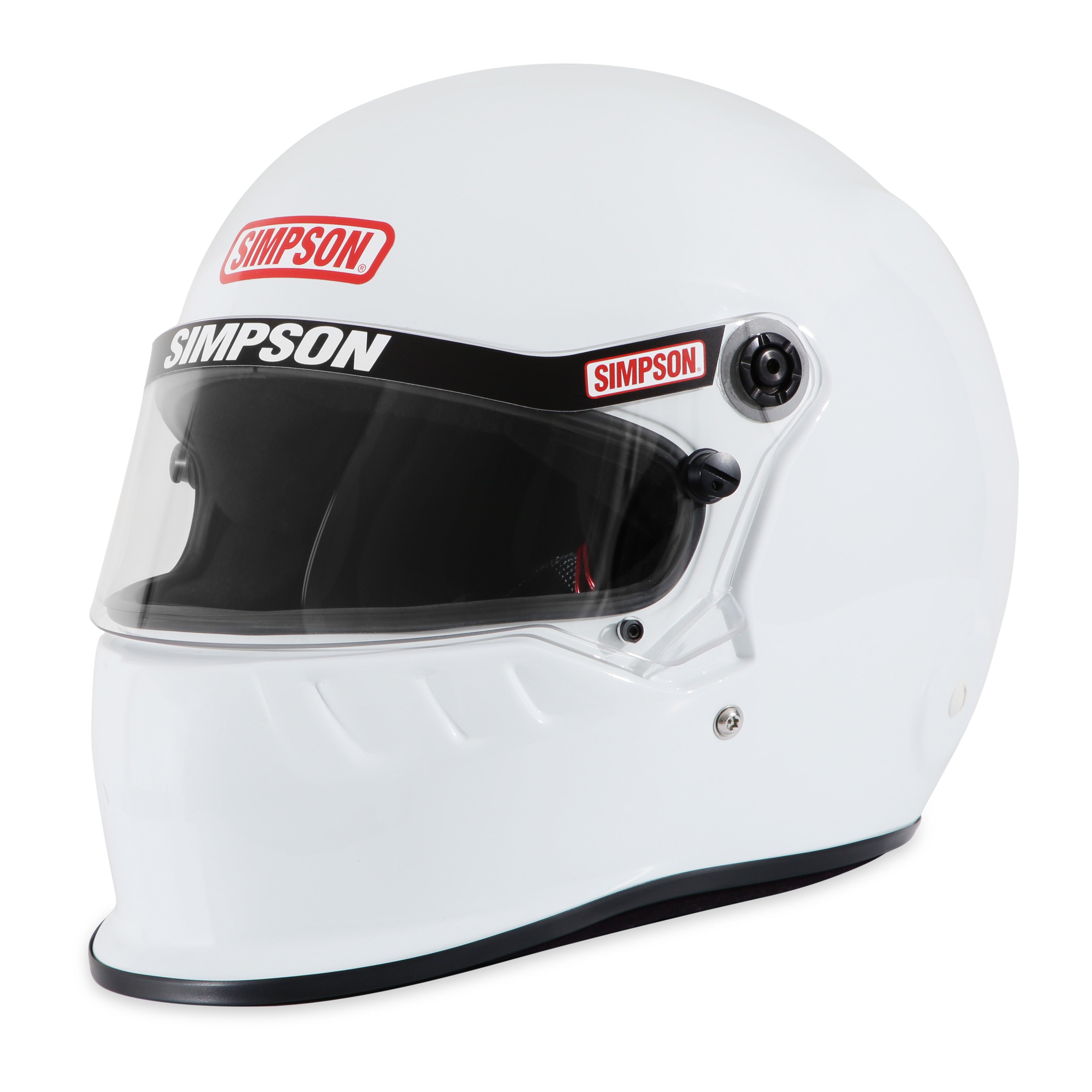Simpson Safety Vudo Full-Face Racing Helmet SA2025, X-Large, White - Part Number 9950041