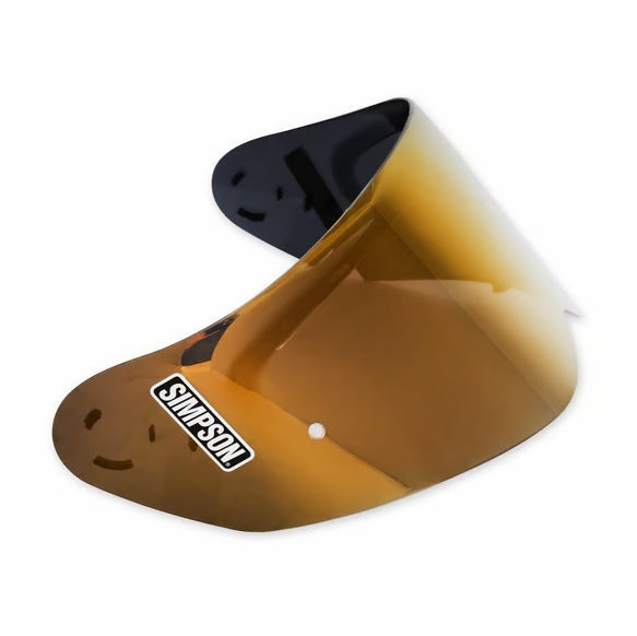 Simpson Safety GBGSE Gold Mirrored Exterior Helmet Shield for Ghost Bandit and Speed Bandit Helmets