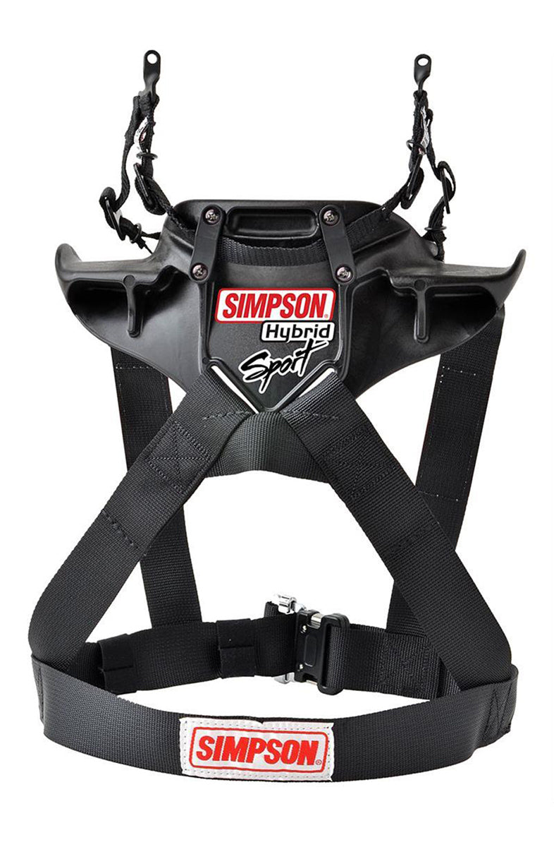 Simpson Safety Hybrid Sport Large Head and Neck Support with Sliding Tether, HSLRG11M61