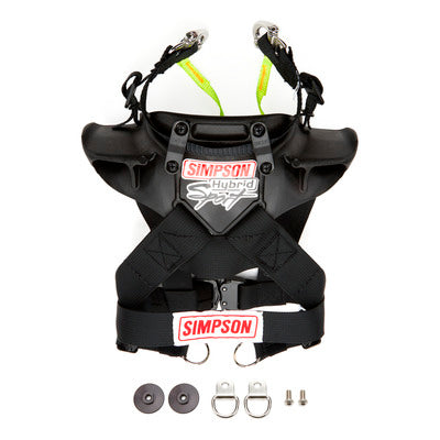 Simpson Safety Hybrid Sport Jr. Youth Head and Neck Support with Sliding Tether HSYTH11SAS