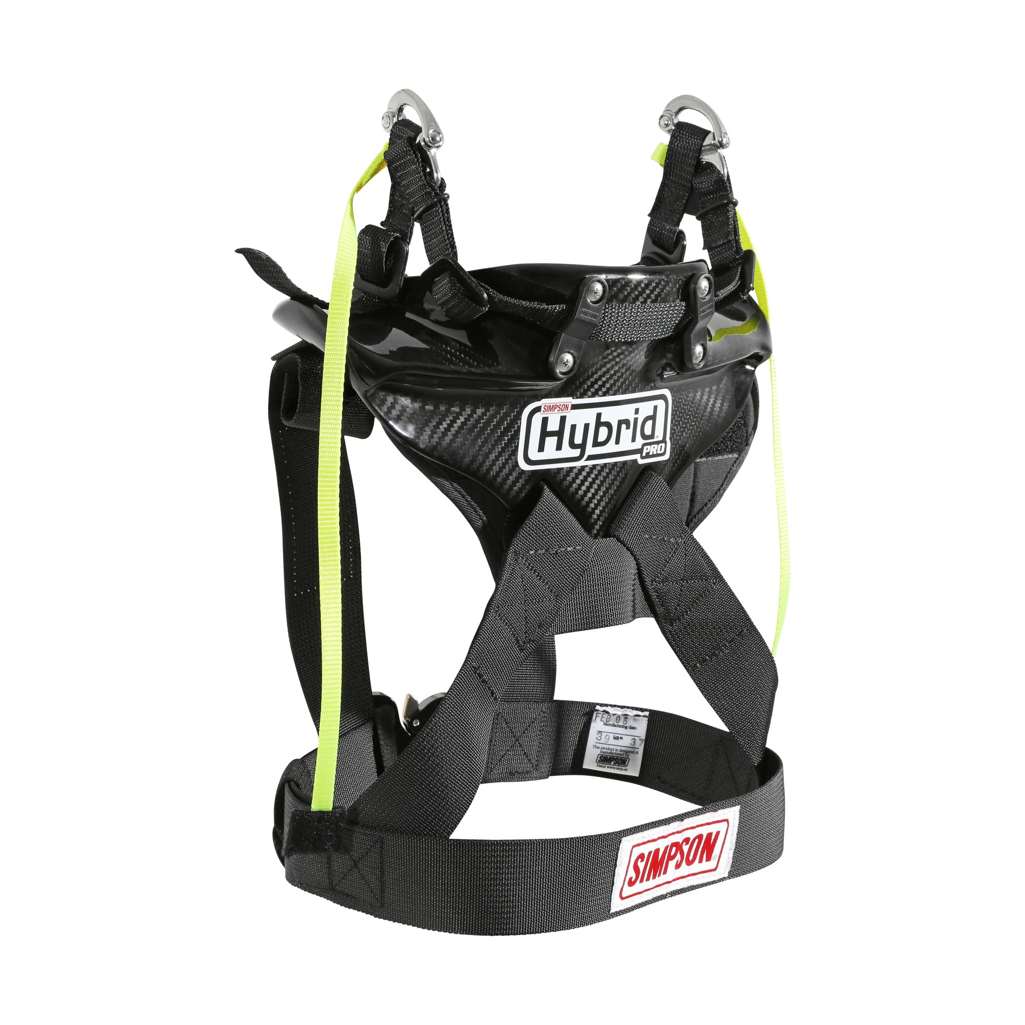 Simpson Safety Hybrid Pro Lite Quick Release Sliding Tether Head and Neck Support HYPLLRG11SAS, Large