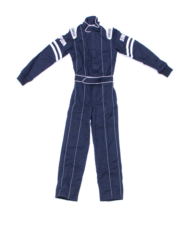Simpson Safety Legend II Youth Medium Driving Suit LY22271, Black and White Stripes
