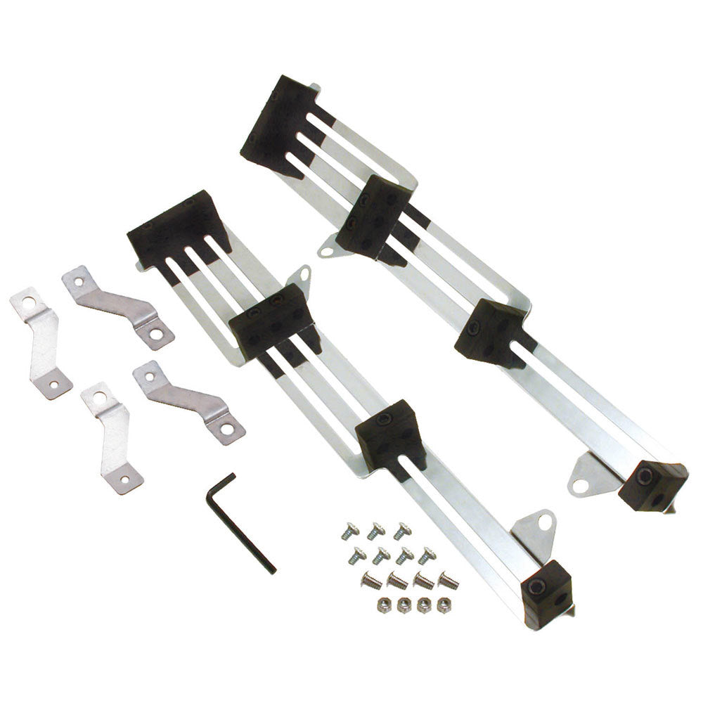SPECTRE SPE-18483 Slider-Style Spark Plug Wire Loom, 4-Wire Valve Cover Mount, Black Plastic with Chrome Bracket