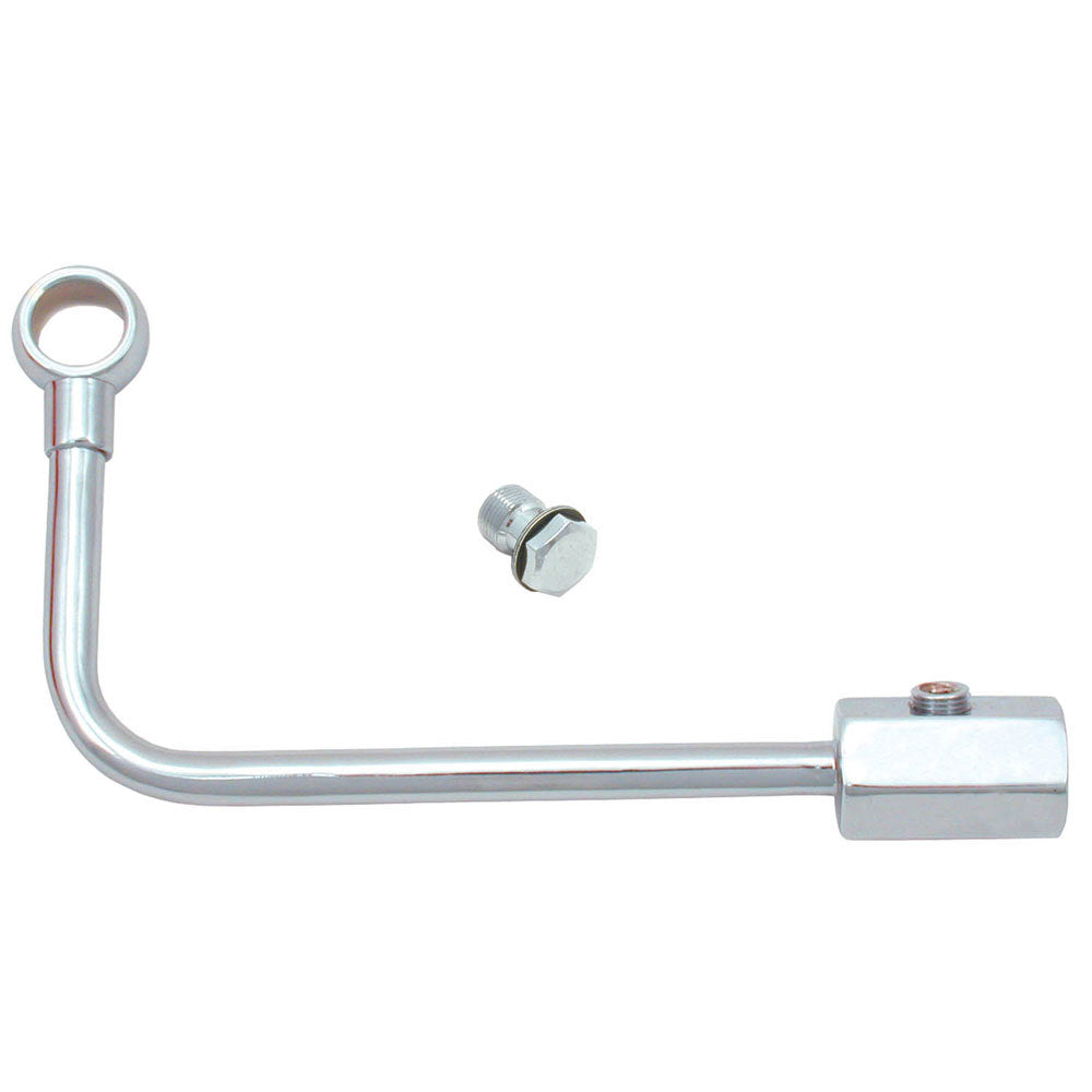 SPECTRE SPE-29883 Single-Feed Carburetor Fuel Line with 1/8-Inch Gauge Port