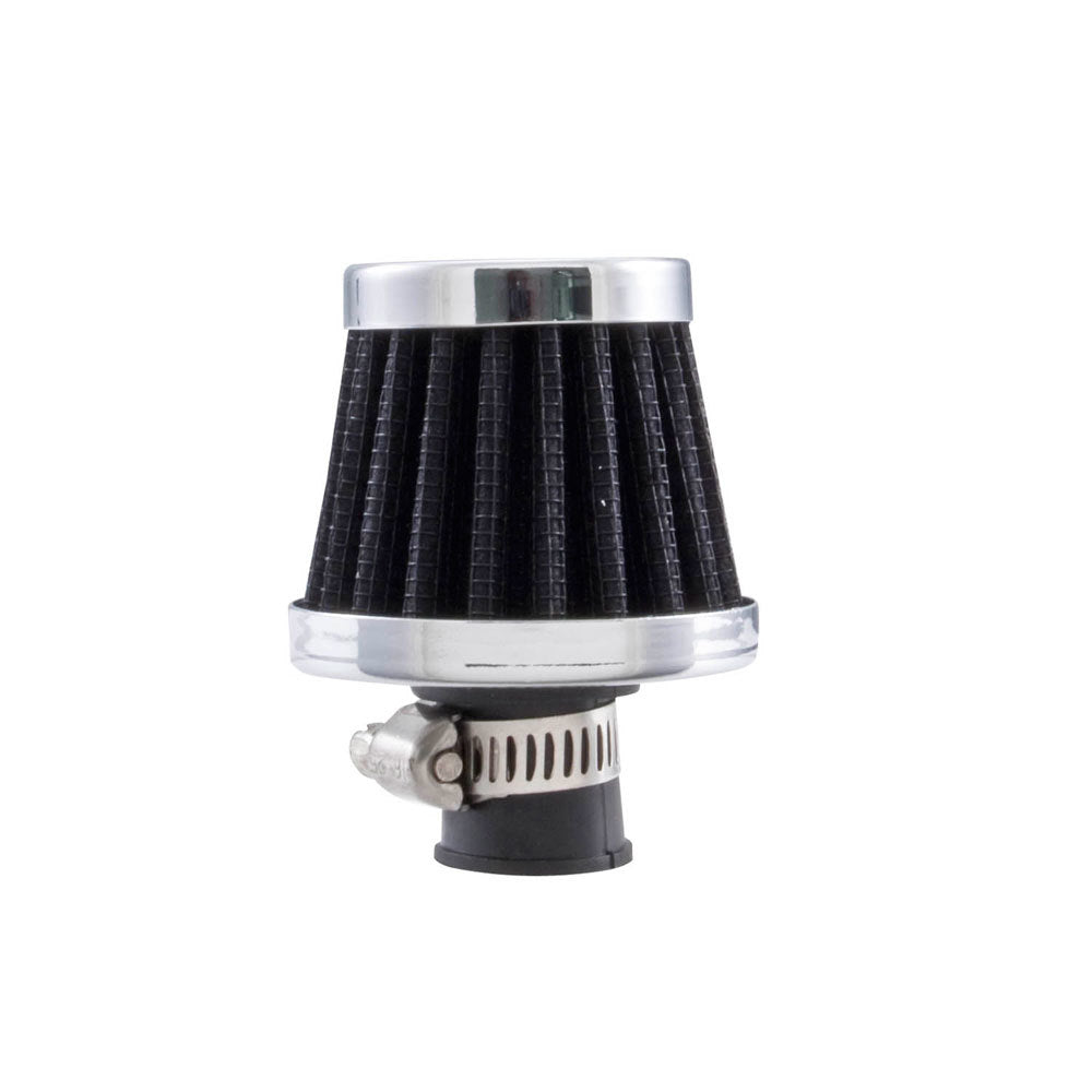 SPECTRE SPE-3991 Clamp-On Conical Breather Filter for 0.500-Inch OD Tube, Black and Chrome