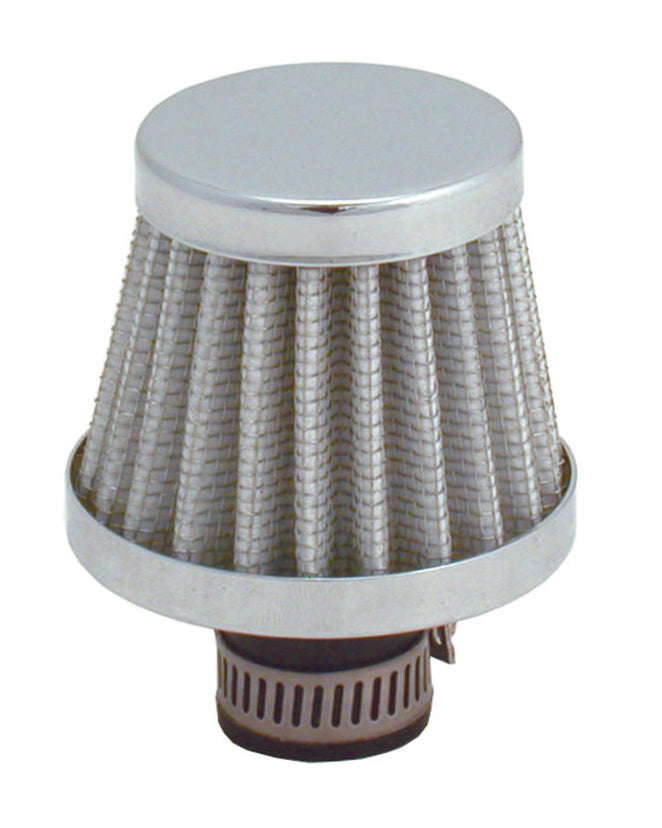 SPECTRE SPE-3998 Chrome Clamp-On Breather Filter for 3/8–1/2 in. OD Tubes