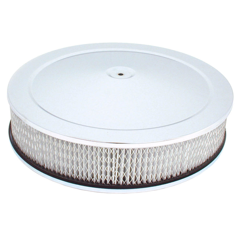SPECTRE SPE-4760 Air Cleaner Assembly Kit, 14-Inch Round, 3-Inch Element, Chrome Steel