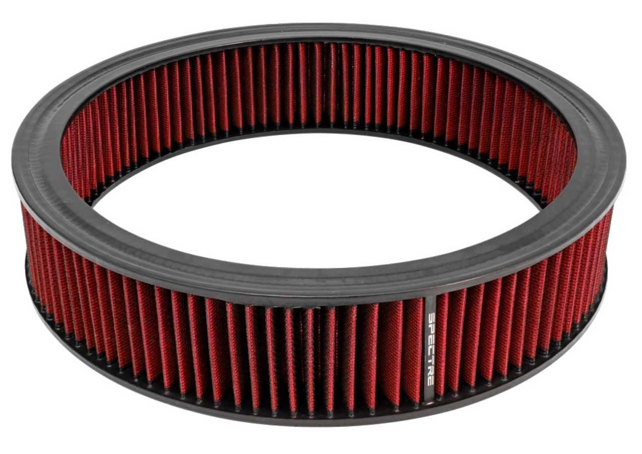 SPECTRE SPE-48022 14-Inch Round Synthetic Air Filter Element, 3-Inch Tall, Red