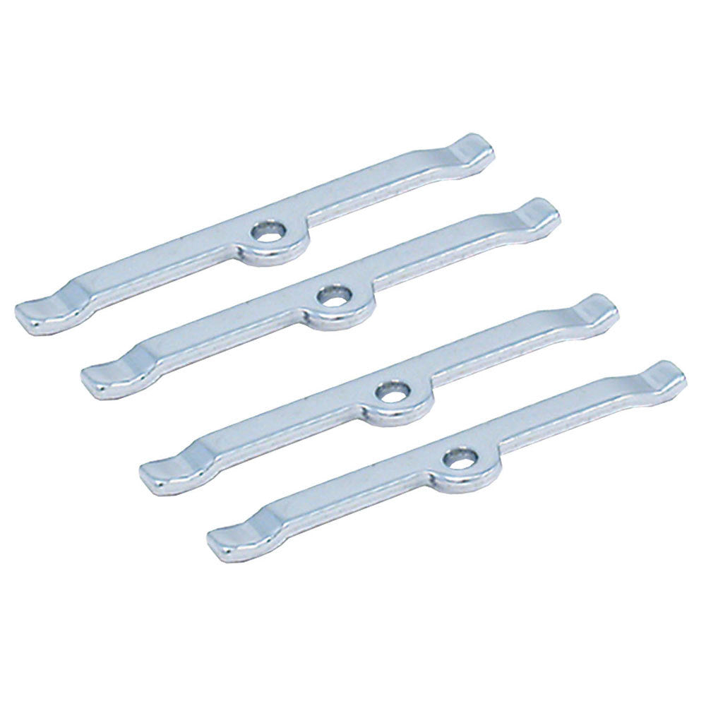 SPECTRE SPE-5321 SBC Valve Cover Hold-Down Tabs, Chrome-Plated Steel, Set of 4