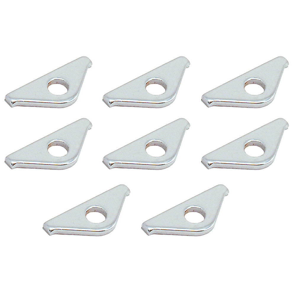 SPECTRE SPE-5324 Valve Cover Hold-Down Tabs, 1.5-Inch Wide Steel, Chrome, Set of 8