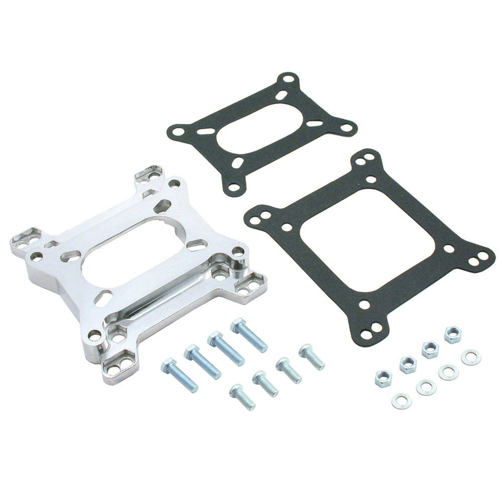 SPECTRE SPE-5772 Carburetor Adapter, Holley 2-Barrel to Square Bore, 7/8-Inch Thick