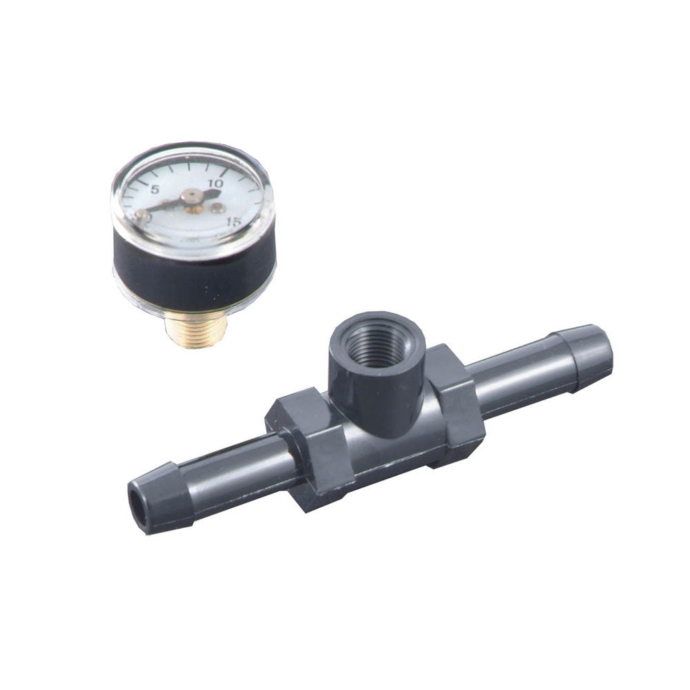 SPECTRE SPE-59013 Fuel Pressure Gauge with Fitting, 0-15 PSI Mechanical Analog