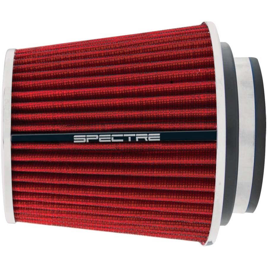 SPECTRE SPE-8132 Universal Conical Clamp-On Air Filter, Red Synthetic Media