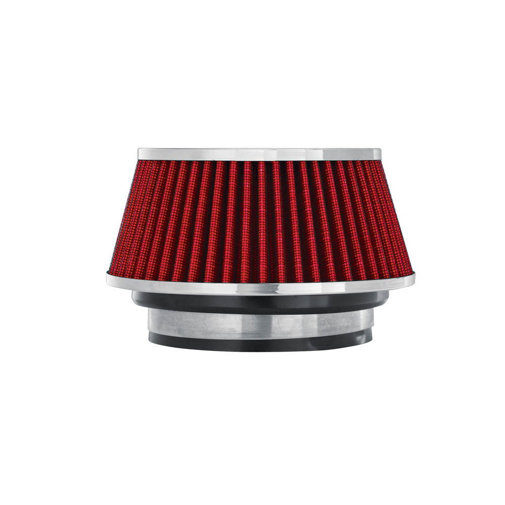 SPECTRE SPE-8162 Universal Clamp-On Conical Air Filter, Red Synthetic Media
