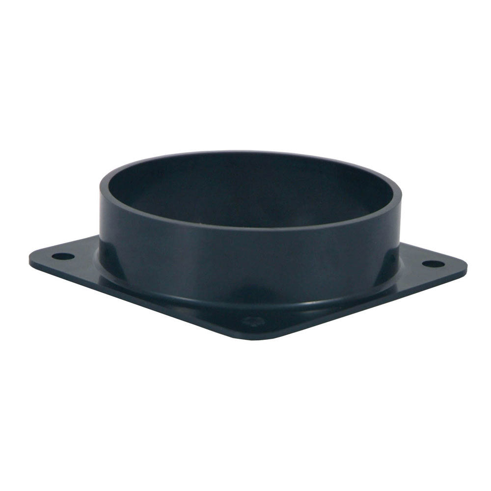 SPECTRE SPE-9148 4-Inch Intake Tube Mounting Plate, Bolt-In Plastic, Black