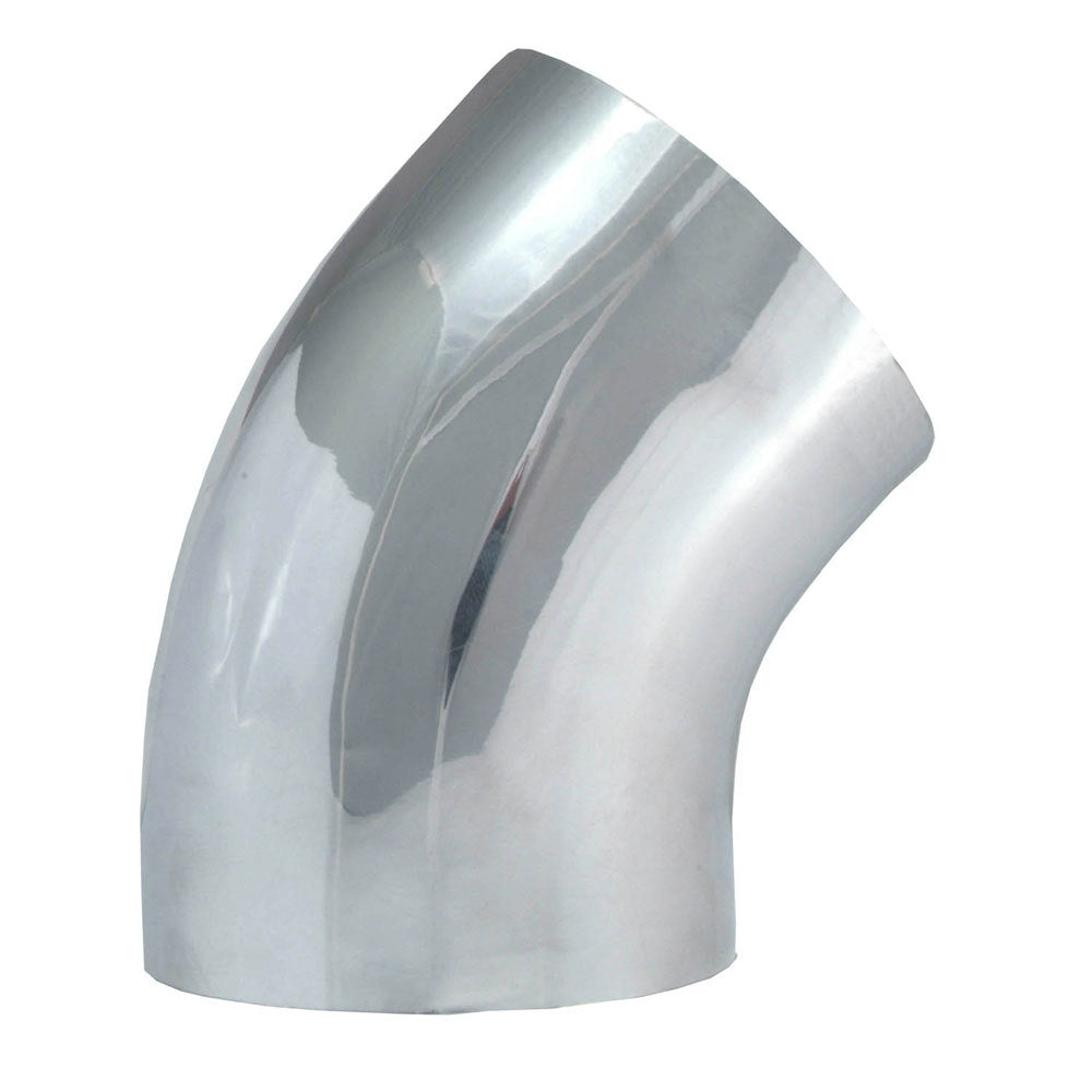 SPECTRE SPE-9749 45-Degree Mandrel-Bent Aluminum Tubing Bend, 4-Inch Diameter