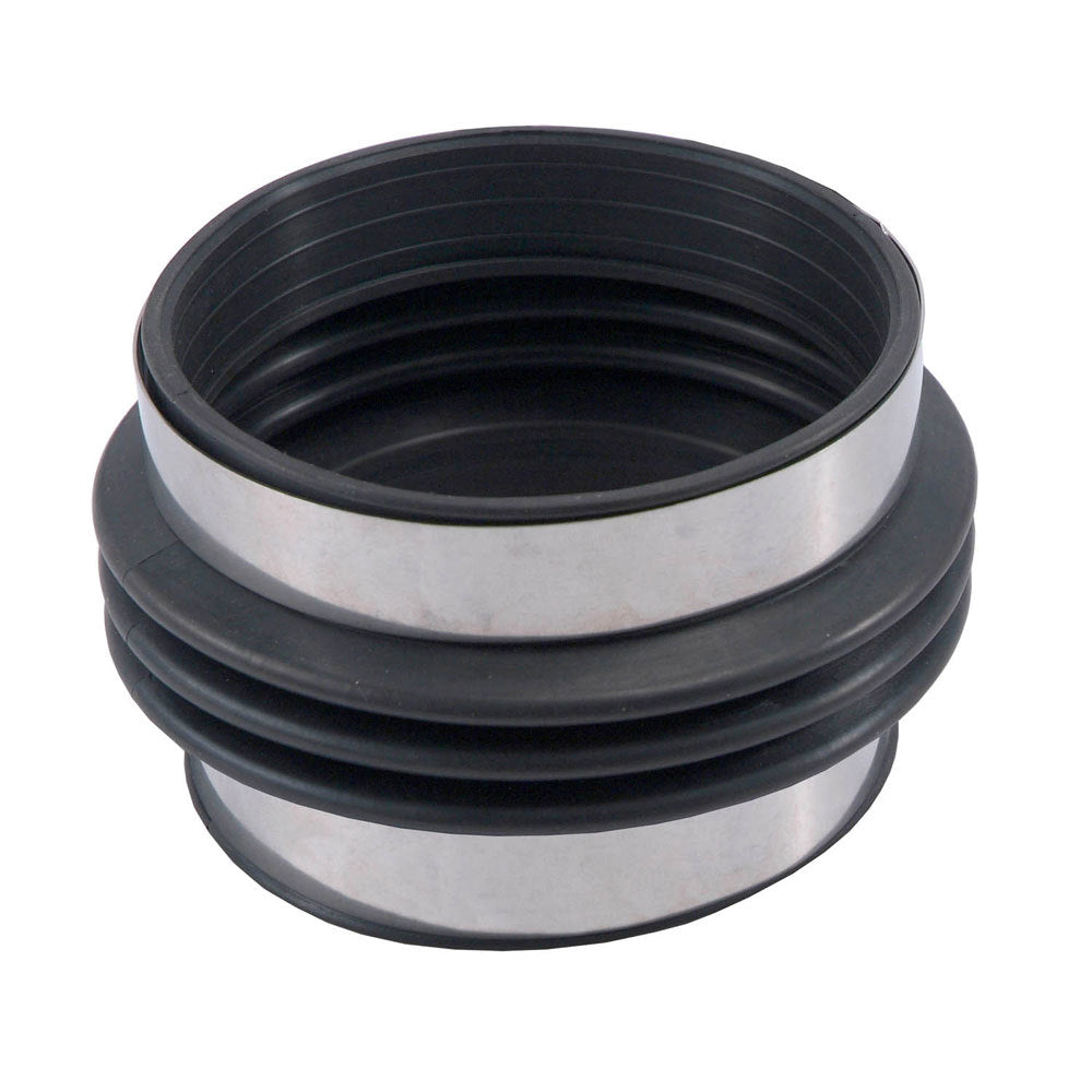 SPECTRE SPE-9775 Straight Flex Tubing Coupler, 4-Inch Inlet and Outlet, Silicone, Black