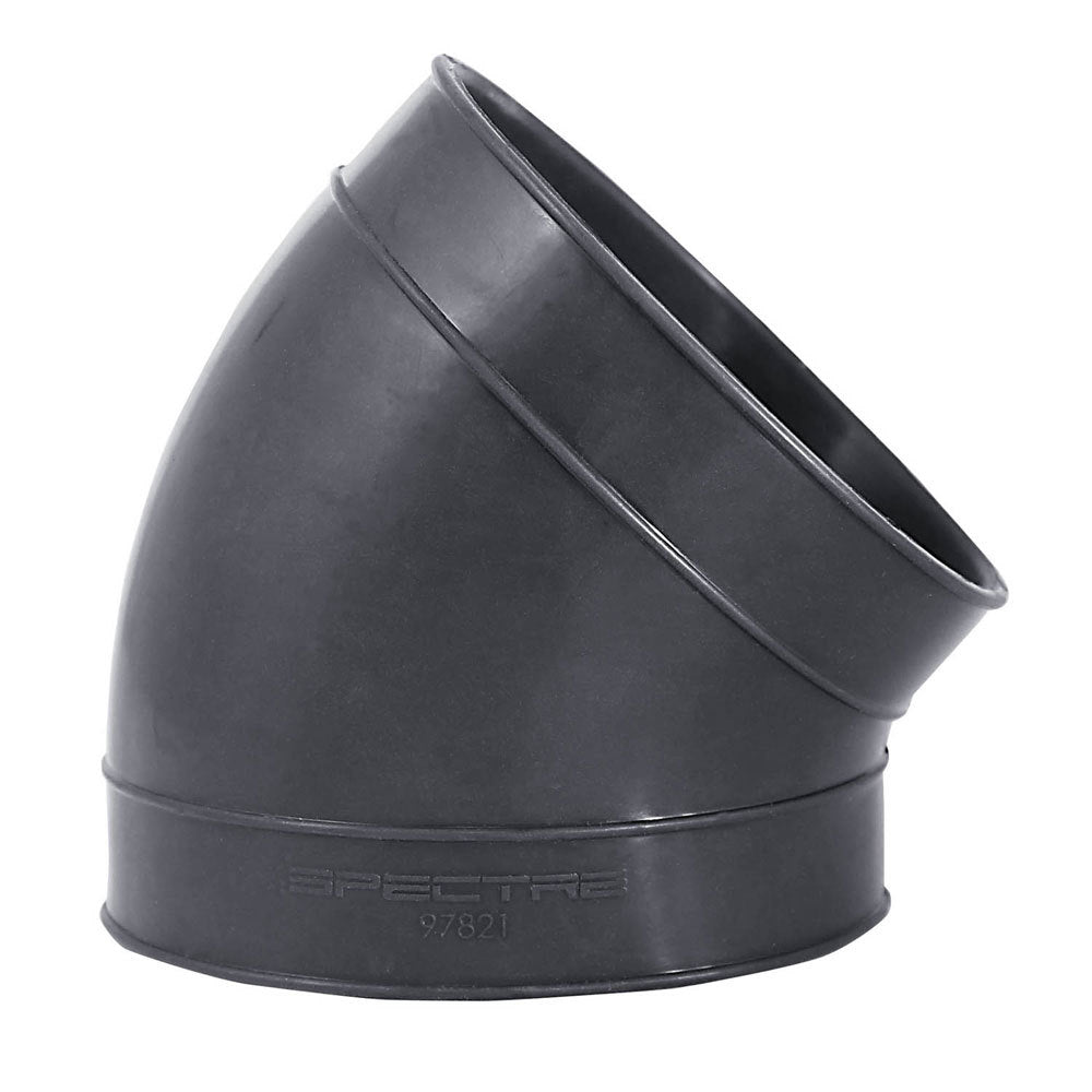 SPECTRE SPE-97821 45-Degree Rubber Tubing Coupler Elbow, 4-Inch Inlet and Outlet