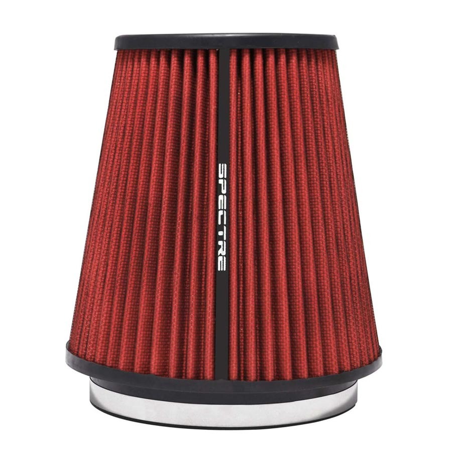 SPECTRE SPE-HPR9891 Cone Air Filter, Clamp-On Conical Reusable Cotton, Red