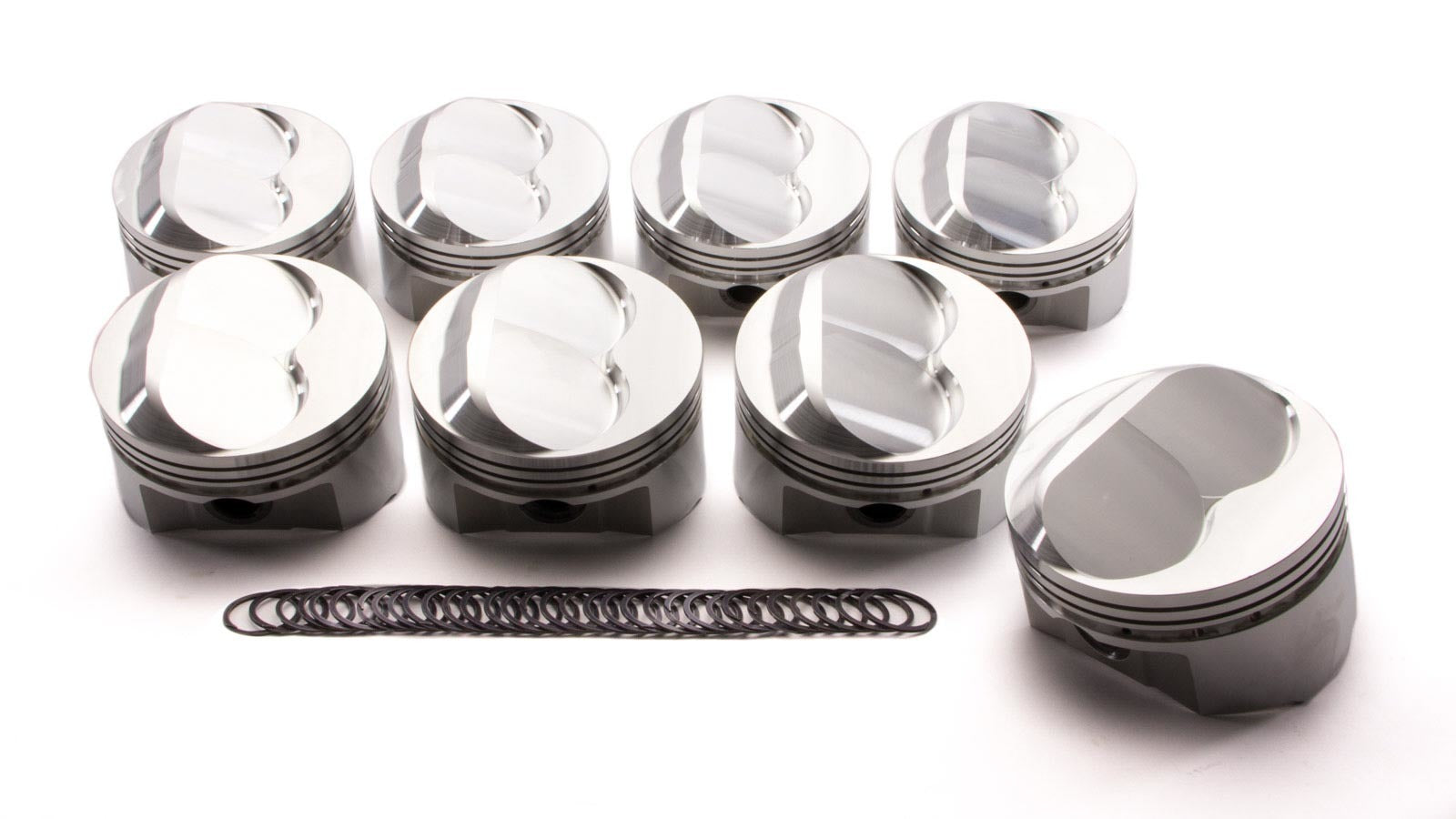 Sportsman Racing Products 140678 SBC Domed Forged Piston Set, 4.030-Inch Bore, 350 Chevy, Set of 8