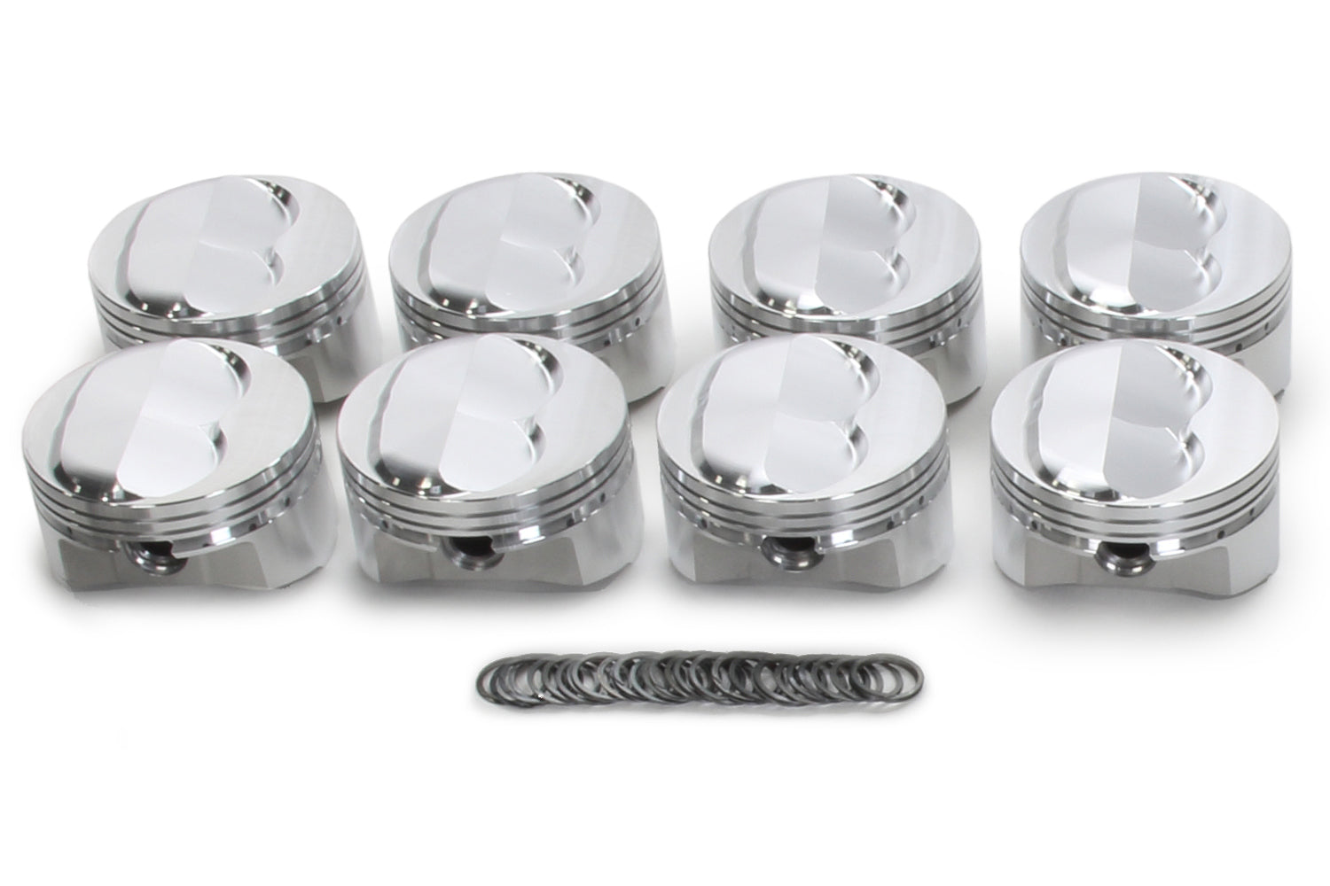 Sportsman Racing Products 142024 SBC Domed Forged Piston Set, 4.155-Inch Bore, Set of 8